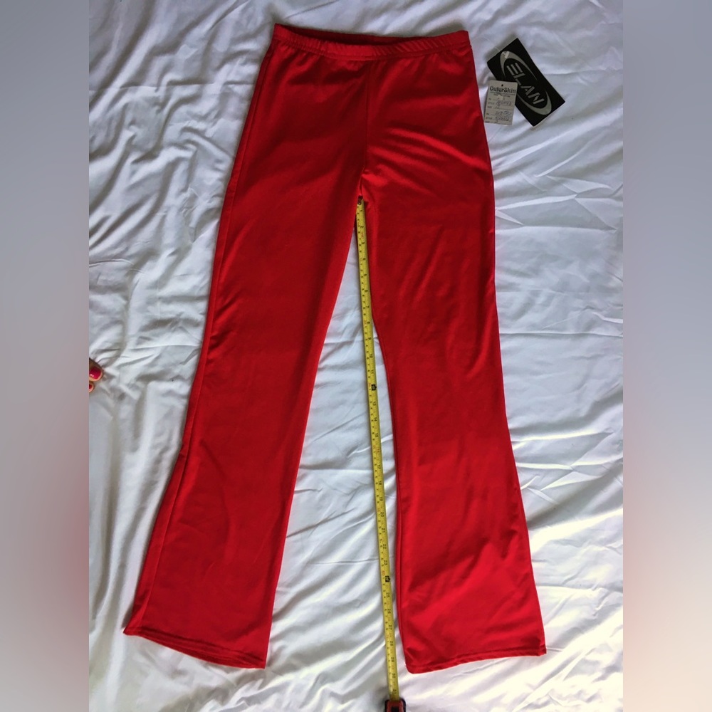 NWT 90’s Elan red spandex “rave” pants.